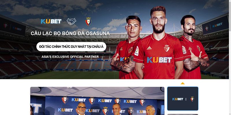 Lý do khiến nhà cái thực hiện thương vụ KUBET tài trợ cho CLB OSASUNA 